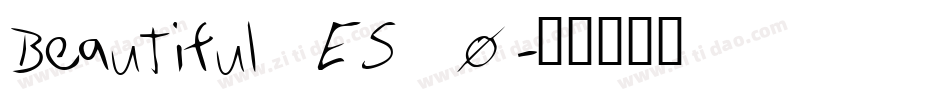 Beautiful ES_0字体转换